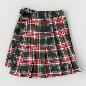 BP Cotton Tartan Plaid Pleated Skirt Size XS Knee Length NWT Emo Goth Skater